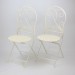 Комплект садовой мебели "Белый романс" металл, стол с двумя стульями